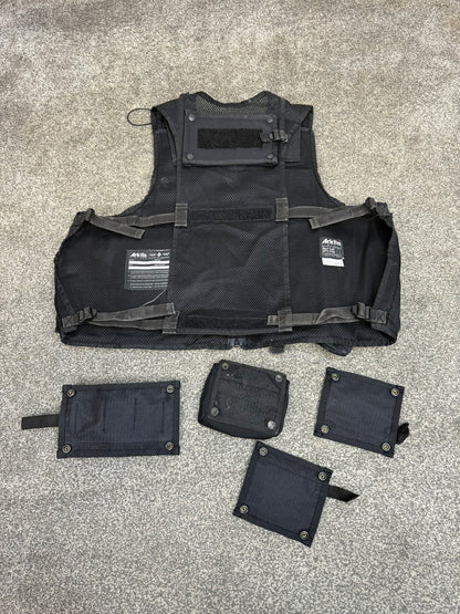 Ex Police Black Arktis Firearms Vest With Modular Panels Utility Tac Vest