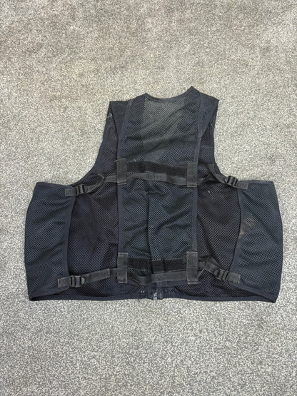 Ex Police Black Utility Vest X Large Equipment Tac Vest Security Patrol Airsoft