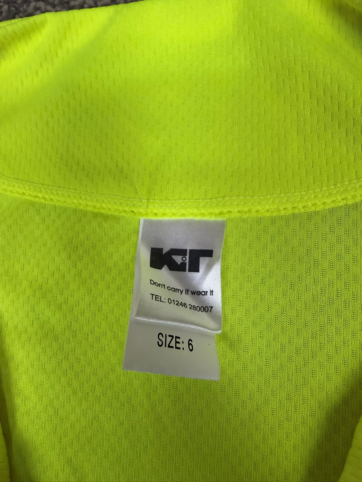 Ex Police Hi Vis Lightweight Cycling Shirt BADGED Long Sleeve - X Large