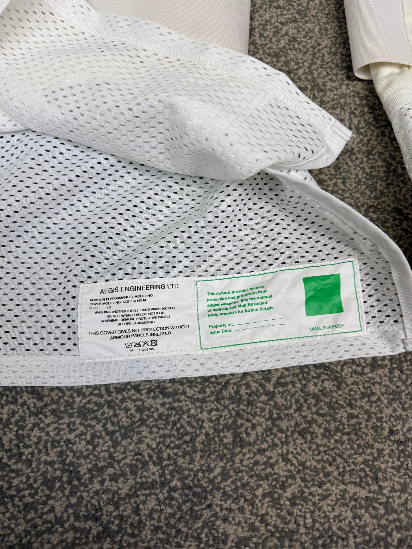 2x Ex Police Aegis Covert Body Armour Cover Vests Security Film TV