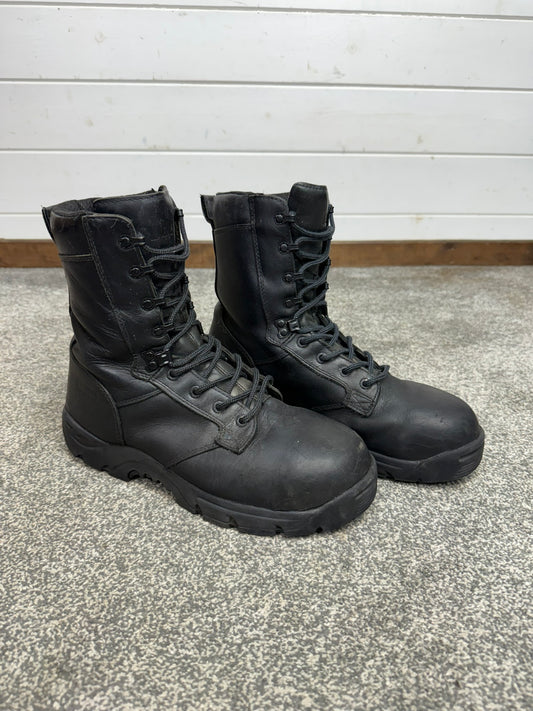 Ex Police Magnum Shield ST Black Leather Tactical Boots UK 10