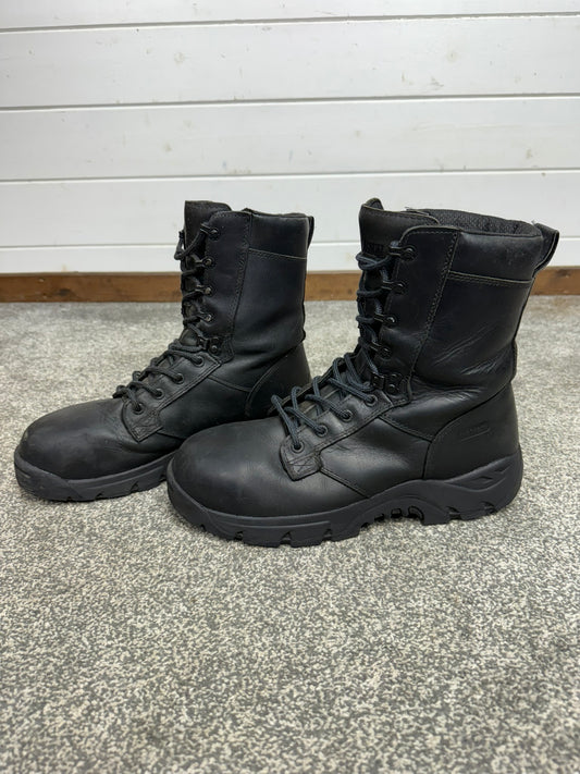 Ex Police Magnum Shield ST Black Leather Tactical Boots UK 10
