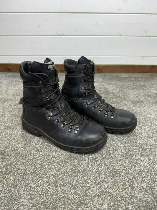 Altberg Peacekeeper P3 VS Black Leather Waterproof Combat Boots Size UK 8