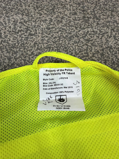 Ex Police Hi Vis Mesh Tabard Bib Vest BADGED TV Film Uniform Display