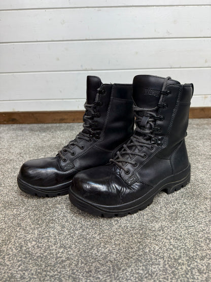 Ex Police Magnum Elite Shield Combat Boots Black Leather UK 6.5 Security