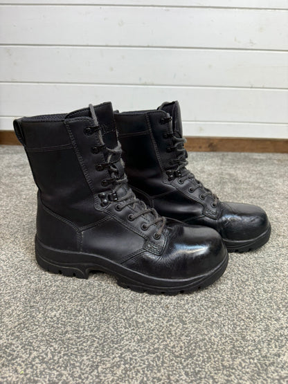 Ex Police Magnum Elite Shield Combat Boots Black Leather UK 6.5 Security