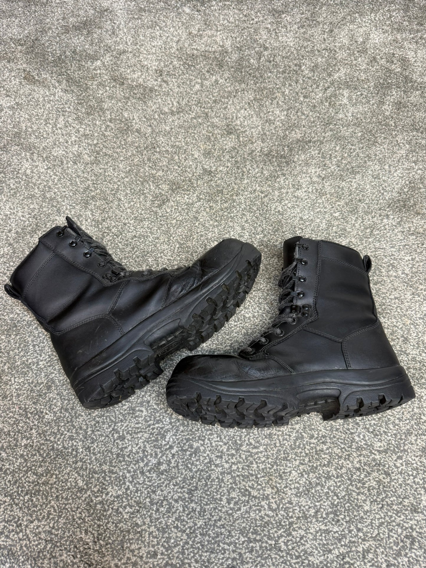 Ex Police Magnum Elite Shield Combat Boots Black Leather UK 6.5 Security