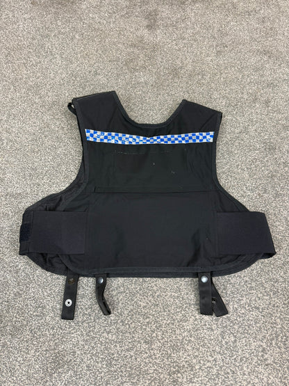 Ex Police Second Chance Body Armour Vest COVER Black Security TV Film Uniform - XL