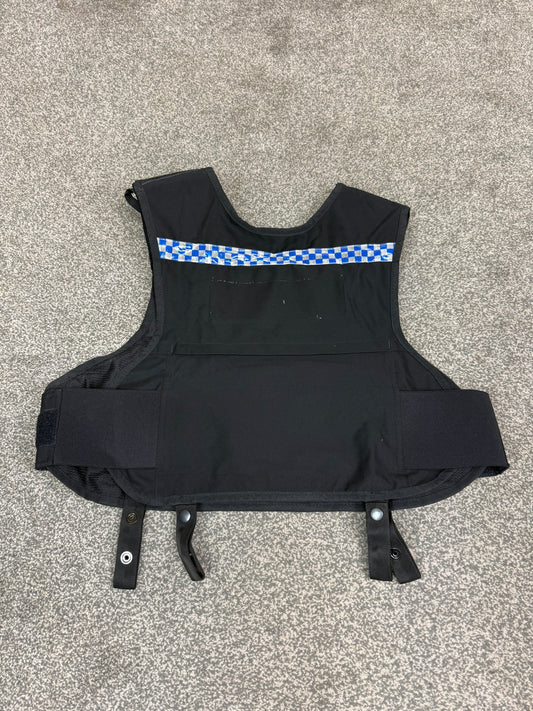 Ex Police Second Chance Body Armour Vest COVER Black Security TV Film Uniform - XL