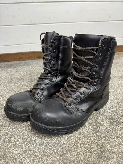 Ex Police Magnum Elite Shield Combat Boots Black Leather UK 6 Security