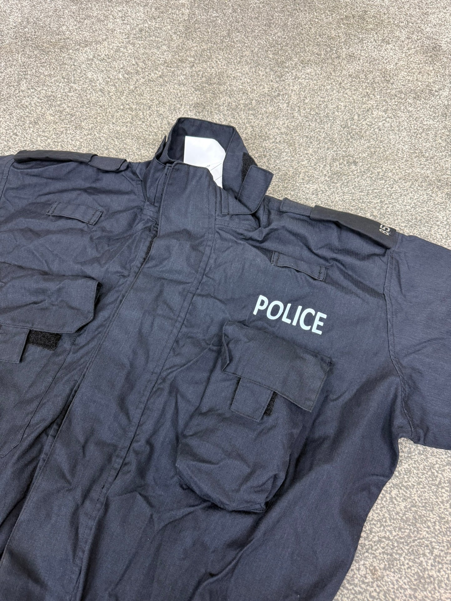 Ex Police 2 Piece Coverall PSU Flame Retardant Riot Suit LARGE - Badged