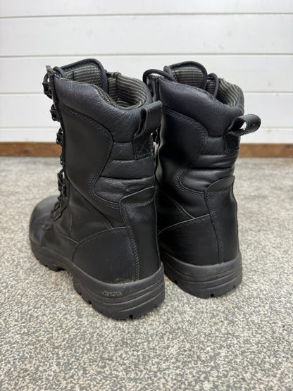 Ex Police Magnum Elite II Waterproof Boots Vibram Sole Black Leather Tactical UK 10
