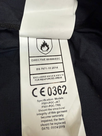 Ex Police 2 Piece Coverall PSU Flame Retardant Riot Suit LARGE - Badged