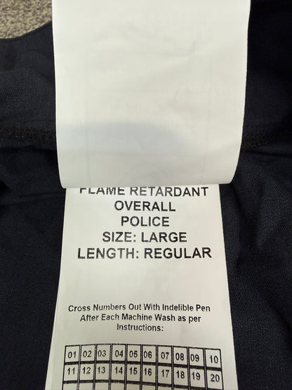Ex Police 2 Piece Coverall PSU Flame Retardant Riot Suit LARGE - Badged