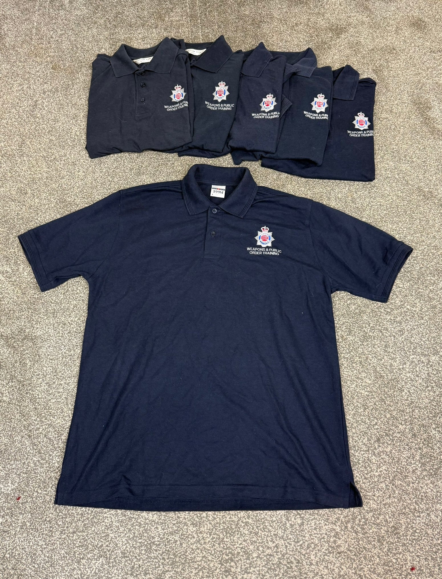 Ex Essex Police 6x Weapons & Public Order Training Polo Shirts Job Lot ...