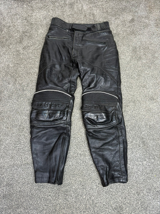 Ex Police Frank Thomas Motorcycle Leather Trousers Armasport 30" Waist
