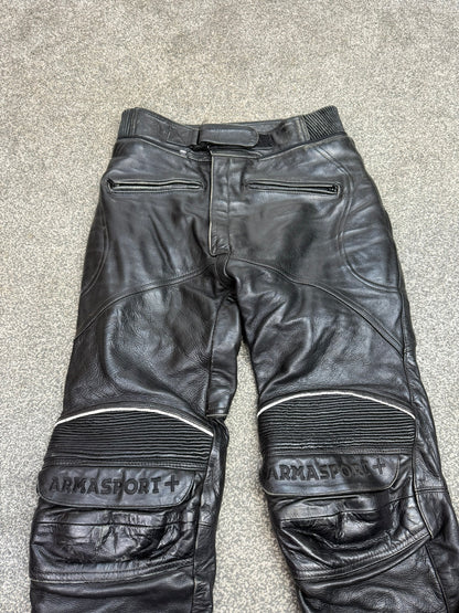 Ex Police Frank Thomas Motorcycle Leather Trousers Armasport 30" Waist