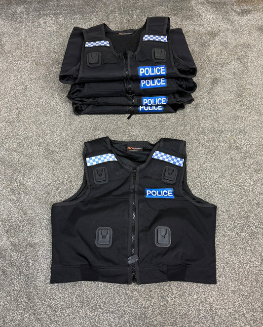 Ex Police Cooneen Body Armour Cover x5 BADGED - Resale TV Film Security Uniform