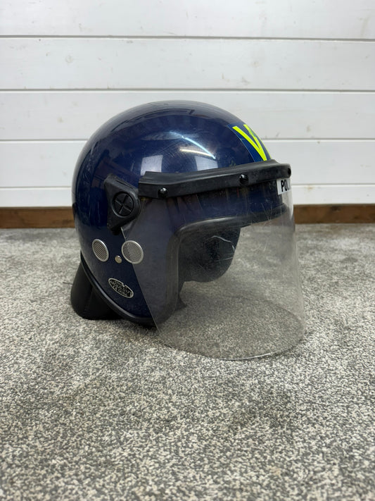 Ex Police Riot Helmet Genuine Obsolete Argus 017T Collectable Display Paintball