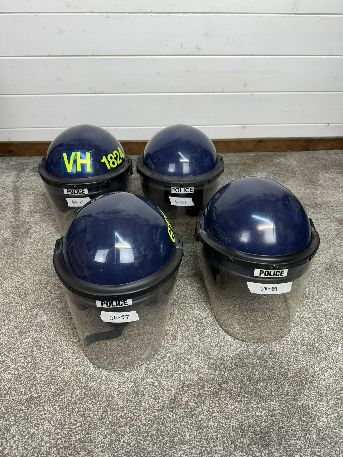 Ex Police Riot Helmet Genuine Obsolete Argus 017T Collectable Display Paintball
