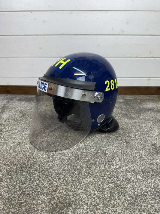 Ex Police Riot Helmet Defender Genuine Obsolete Collectable Display Airsoft