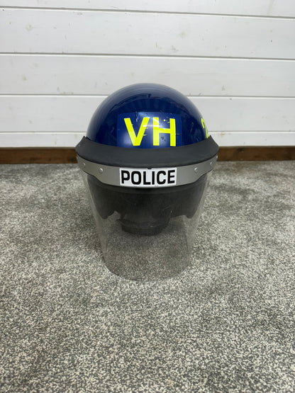 Ex Police Argus APH 05G Riot Helmet Obsolete Display Paintball 58-59cm