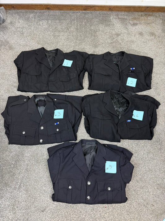Ex Police Tunic Job Lot x5 Mixed Dress Uniform Tunic Fancy Dress Theatre Collector