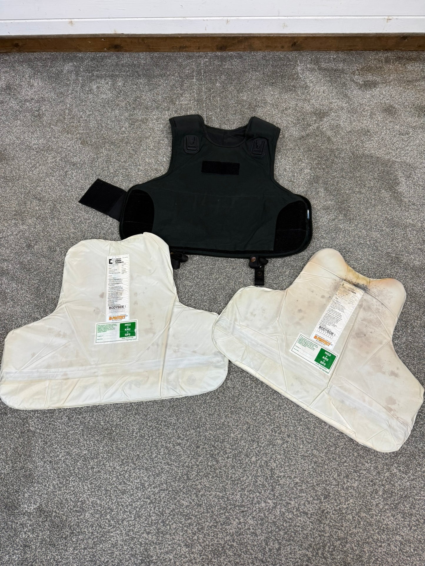 Ex Police Mehler Body Armour Vest XL Anti Stab & Ballistic HG2 / KR2 / SP2 Security