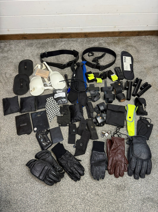 Ex Police Accessory Job Lot Belts Pouches Gloves Ties Security Lot