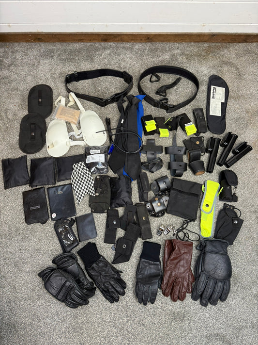 Ex Police Accessory Job Lot Belts Pouches Gloves Ties Security Lot