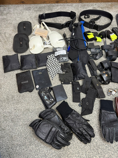 Ex Police Accessory Job Lot Belts Pouches Gloves Ties Security Lot