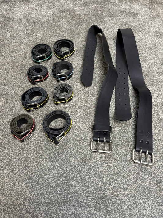 10x Ex Police Leather Belt Job Lot Bundle Duty Belt Security Uniform