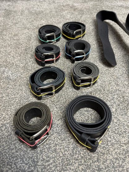 10x Ex Police Leather Belt Job Lot Bundle Duty Belt Security Uniform
