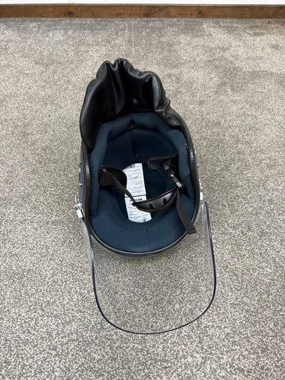 Ex Police Defender Riot Helmet 58-59cm Fleece & Carry Bag & Hood Genuine Collectable