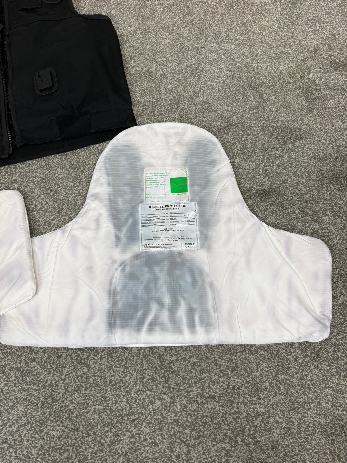 Ex Police Cooneen Body Armour Vest Anti Stab & Ballistic HG1A & KR1 - LARGE