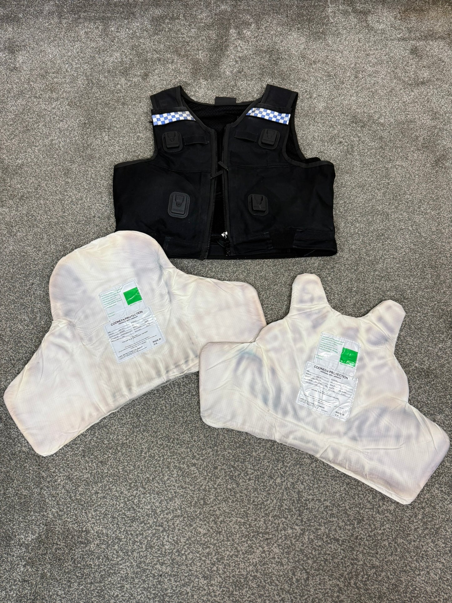 Ex Police Cooneen Body Armour Vest Anti Stab & Ballistic HG1A & KR1 - LARGE