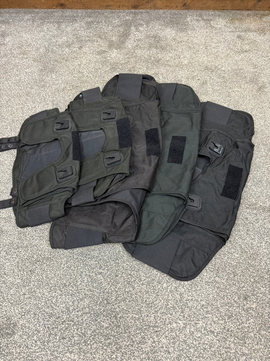 Ex Police Body Armour Cover x5 Plain Black - Resale TV Film Security Uniform