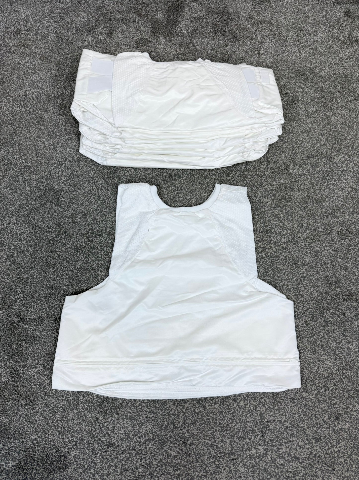 Ex Police White Covert Body Armour Cover x10 - Resale TV Film Security Uniform