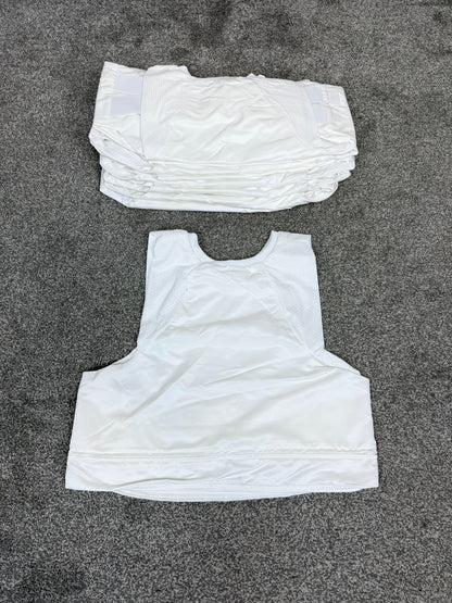 Ex Police White Covert Body Armour Cover x10 - Resale TV Film Security Uniform