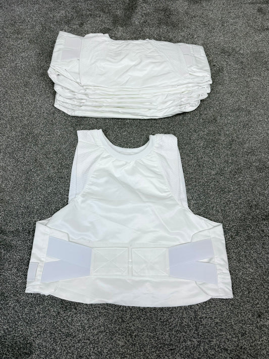 Ex Police White Covert Body Armour Cover x10 - Resale TV Film Security Uniform