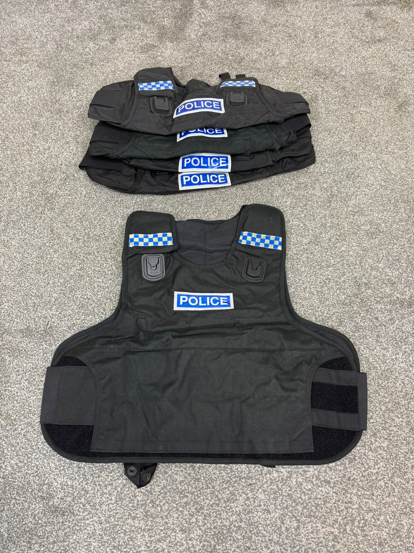 Ex Police Mehler Body Armour Cover x5 BADGED - Resale TV Film Security Uniform