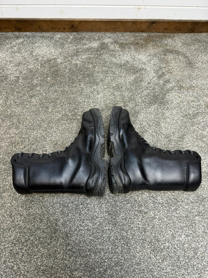 Ex Police Black Leather Boots Bata Industrials Safety Steel Toe UK 4