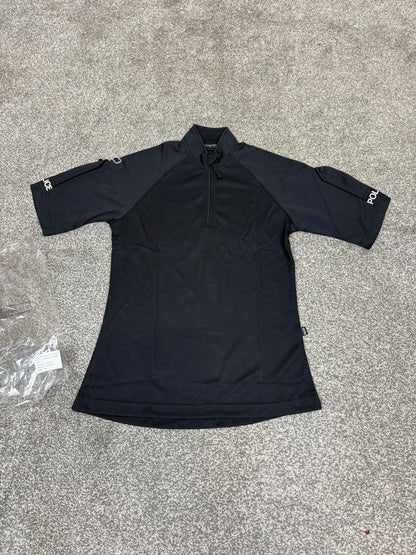 Ex Police Female Wicking Short Sleeve Polo Shirt T-Shirt BADGED Small - NEW / UNISSUED
