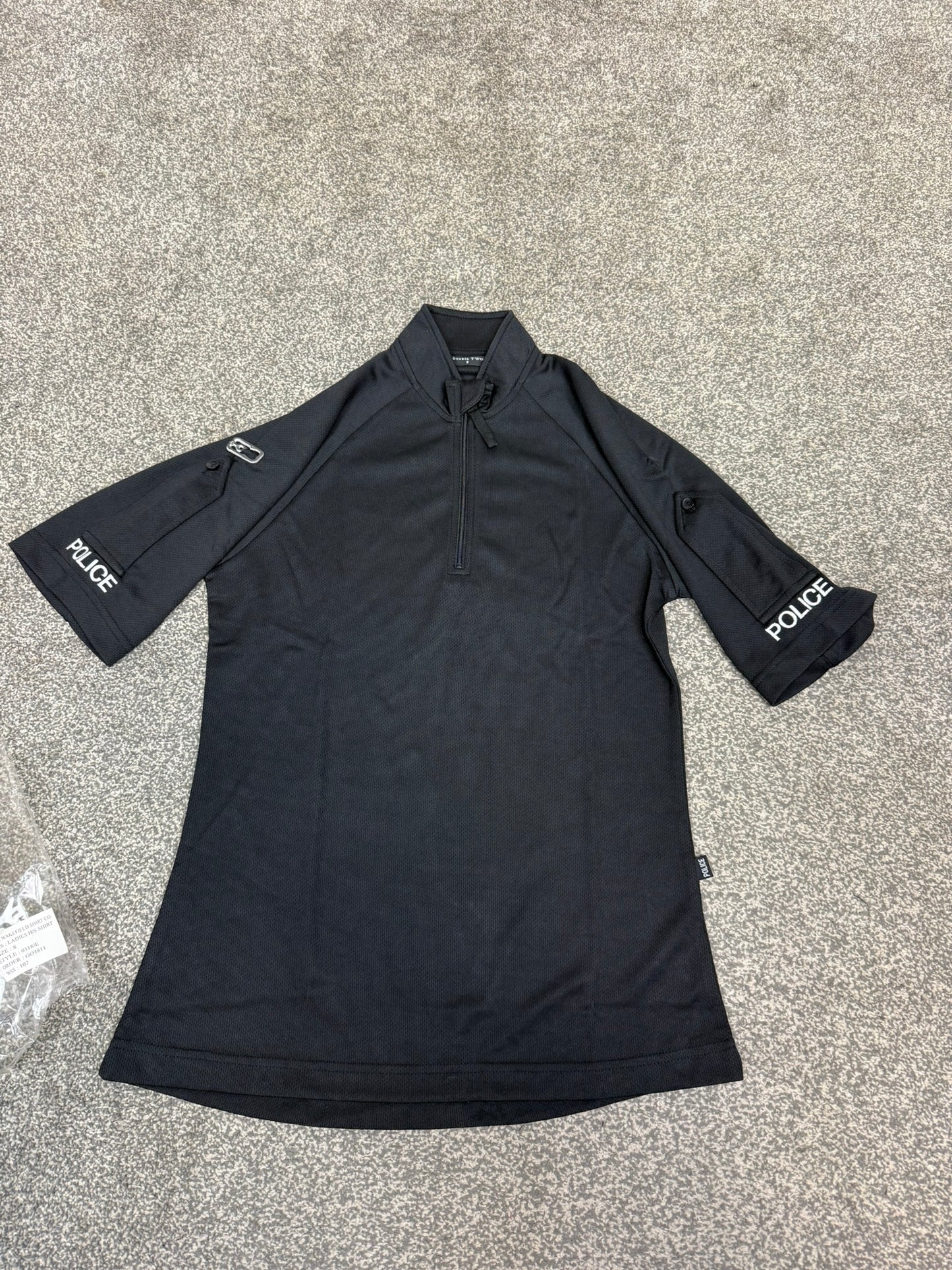 Ex Police Female Wicking Short Sleeve Polo Shirt T-Shirt BADGED Small - NEW / UNISSUED