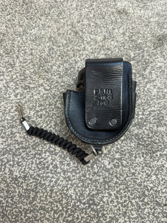 Ex Police Folding Hiatt Handcuff Leather Belt Pouch With Klickfast