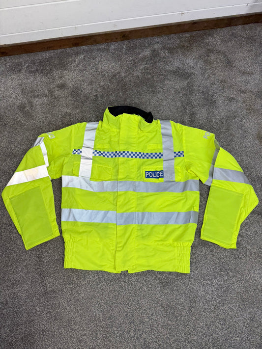 Ex Police Hi-Vis Lightweight Blouson Bomber Jacket With Badge