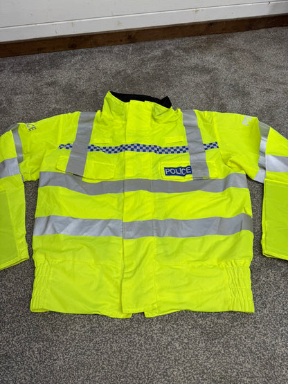 Ex Police Hi-Vis Lightweight Blouson Bomber Jacket With Badge