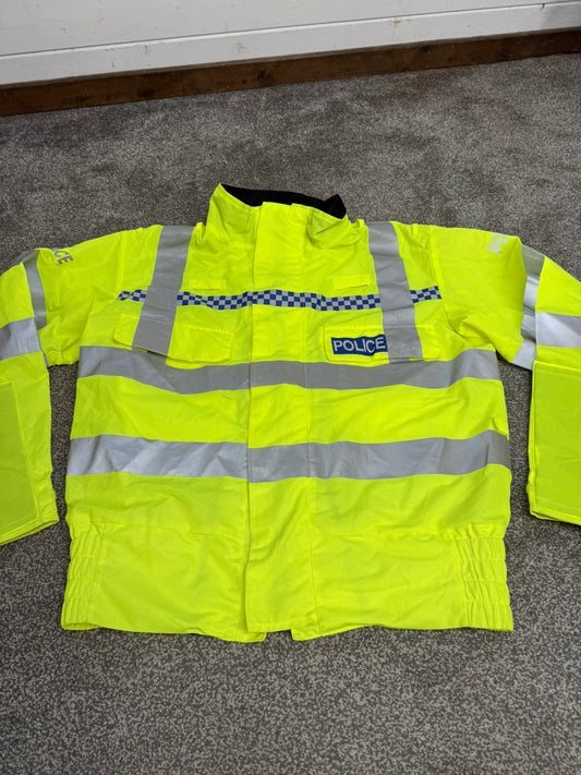 Ex Police Hi-Vis Lightweight Blouson Bomber Jacket With Badge
