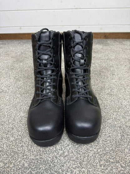Ex Police Magnum Elite Shield Combat Boots VGC Black Leather UK 9 Security Work