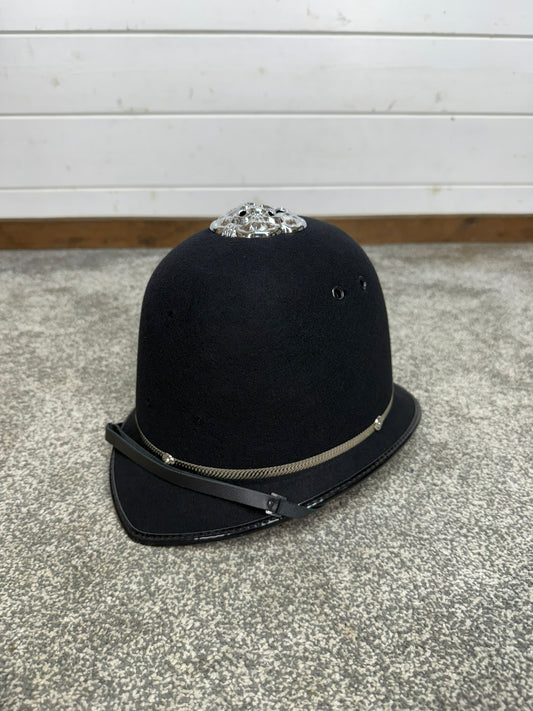 Ex Police Bobby Custodian Helmet Rose Top 58cm Fancy Dress Display